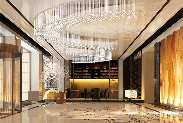 酒店創(chuàng)意吊燈，五星級酒店燈具供應(yīng)商直供